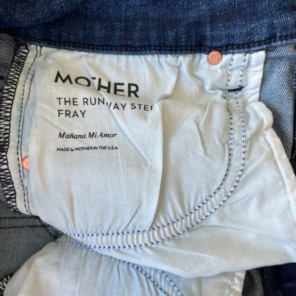 MOTHER The Insider Crop Step Fray Jeans 27 Perfect - Picture 5 of 6